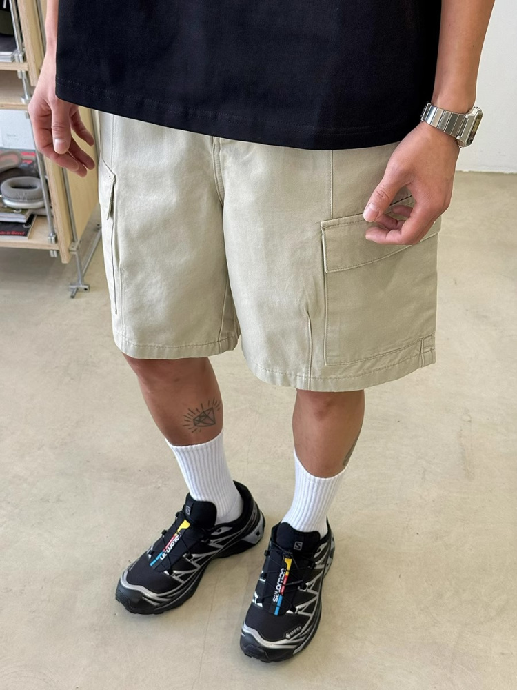 American Retro Distressed Work Shorts for Men and Women - Summer High Street Loose Casual Straight-Leg Five-Point Shorts American Retro Distressed Work Shorts for Men and Women - Summer High Street Loose Casual Straight-Leg Five-Point Shorts