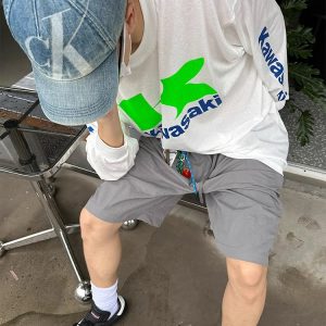 American Retro Lightweight Quick-Dry Casual Shorts for Men and Women - Loose Straight Breathable 5-Point Summer Sports Pants