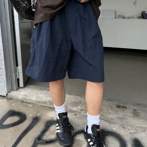 American Retro Lightweight Quick-Dry Casual Shorts for Men and Women - Loose Straight Breathable 5-Point Summer Sports Pants