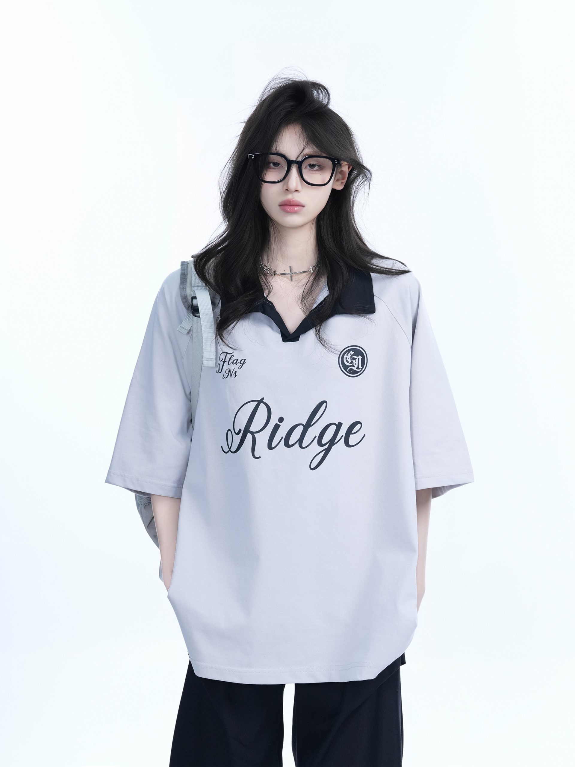 American Retro Oversized Short Sleeve T-Shirt for Women - Trendy Loose Fit with 'Sit and Eat Until the Mountains are Empty' Design American Retro Oversized Short Sleeve T-Shirt for Women - Trendy Loose Fit with 'Sit and Eat Until the Mountains are Empty' Design