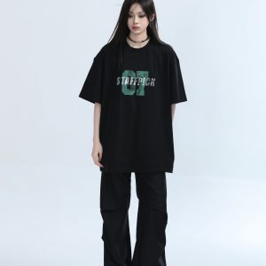 American Retro Pleated Black Casual Pants for Women - Niche Loose Straight Wide-Leg Design, Vintage Style, Comfortable Fit