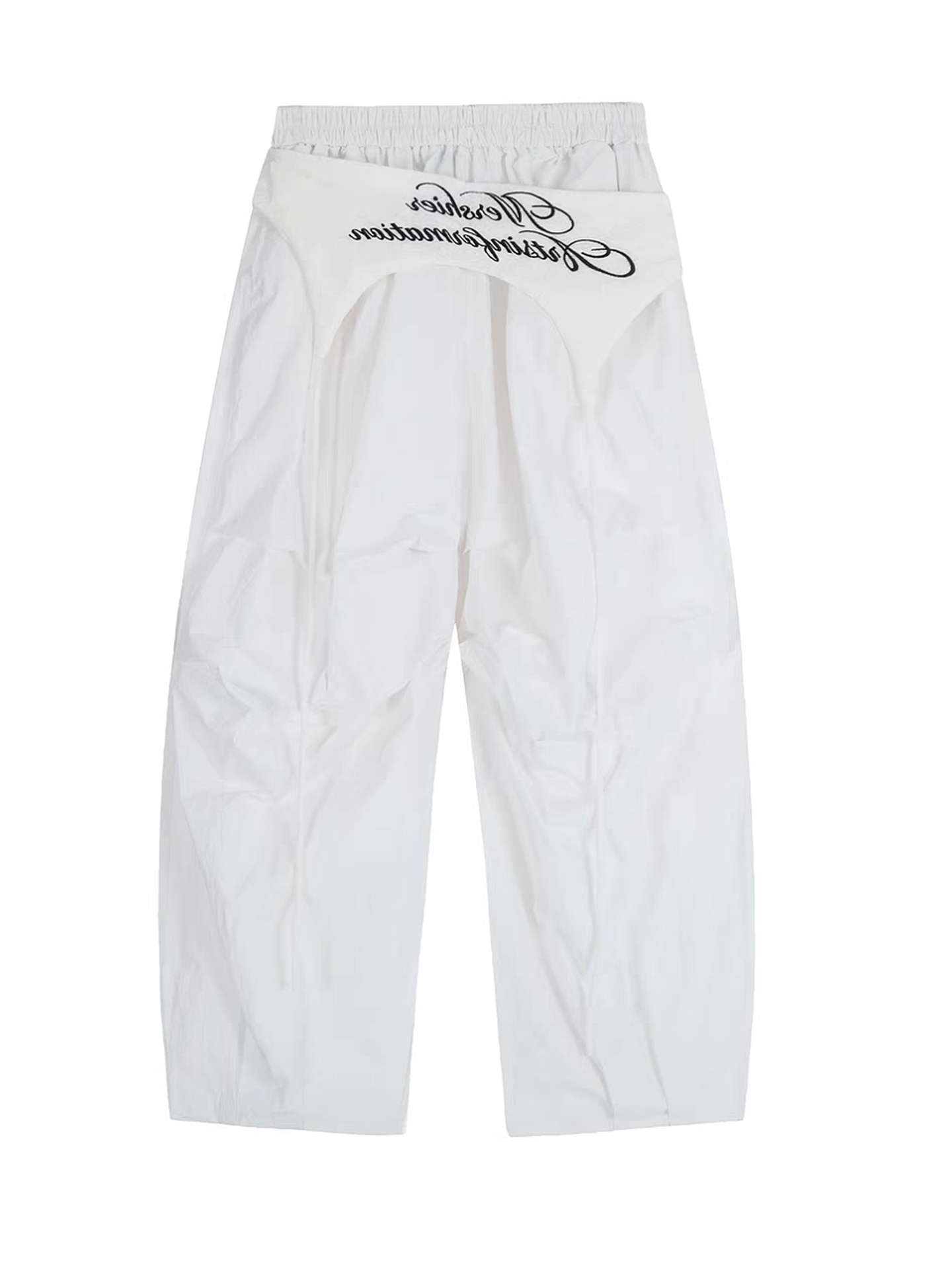 American Retro Pleated Wide-Leg Cargo Pants for Men and Women - Trendy High Street Casual Sportswear American Retro Pleated Wide-Leg Cargo Pants for Men and Women - Trendy High Street Casual Sportswear