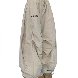 American Retro Pleated Wide-Leg Work Pants for Women - Casual Loose Drape Summer Style