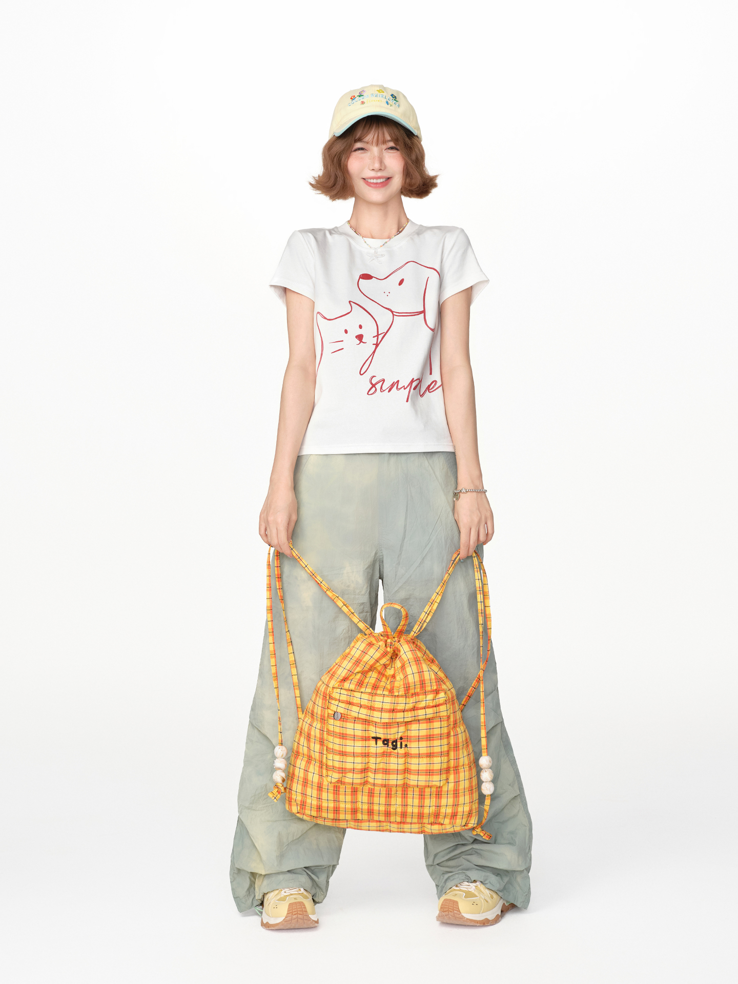 American Retro Printed Basic Round Neck Short Sleeve T-Shirt for Women - Casual Slim Fit Summer Top, Y2K Inspired Fashion American Retro Printed Basic Round Neck Short Sleeve T-Shirt for Women - Casual Slim Fit Summer Top, Y2K Inspired Fashion