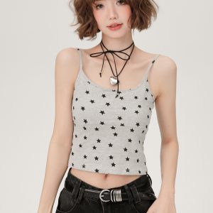 American Retro Spicy Girl Slim Fit Camisole for Women - Summer Niche Small Top