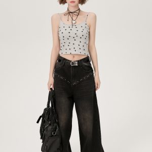 American Retro Spicy Girl Slim Fit Camisole for Women - Summer Niche Small Top