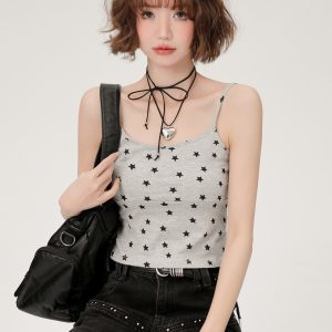 American Retro Spicy Girl Slim Fit Camisole for Women - Summer Niche Small Top