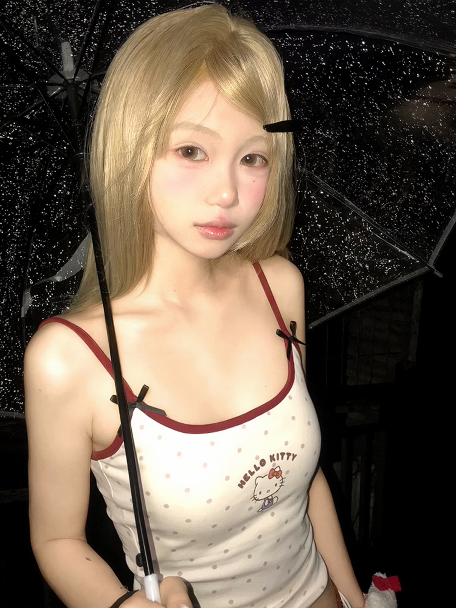 American Retro Spicy Girl Summer Hello Kitty Color-Blocking Slim-Fit Tank Top - Trendy 90s Y2K Style for Fashion Lovers American Retro Spicy Girl Summer Hello Kitty Color-Blocking Slim-Fit Tank Top - Trendy 90s Y2K Style for Fashion Lovers