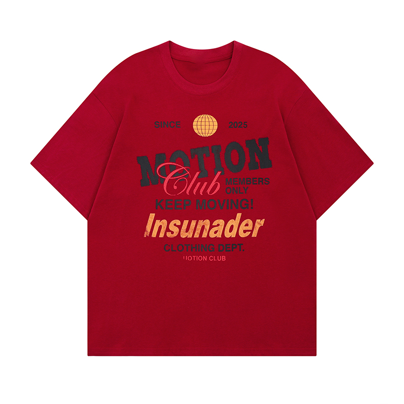 American Retro Sports Style Letter Print Short-Sleeve T-Shirt for Men and Women - Summer Versatile Couple Top American Retro Sports Style Letter Print Short-Sleeve T-Shirt for Men and Women - Summer Versatile Couple Top