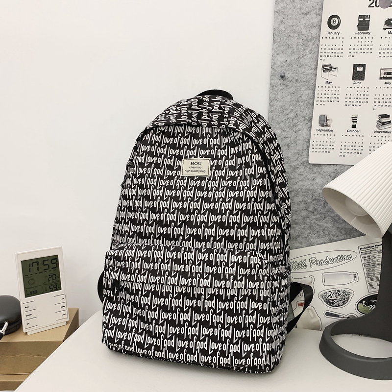 American-Style Printed Backpack for Students - Large Capacity Sports Book Bag for Boys, Trendy High School Essentials American-Style Printed Backpack for Students - Large Capacity Sports Book Bag for Boys, Trendy High School Essentials