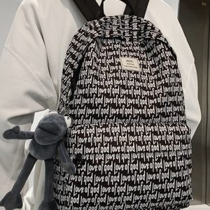 American-Style Printed Backpack for Students - Large Capacity Sports Book Bag for Boys, Trendy High School Essentials