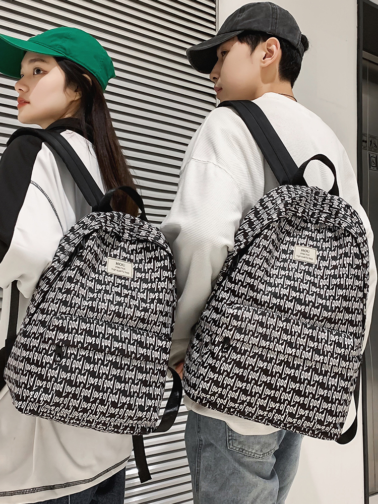 American-Style Printed Backpack for Students - Large Capacity Sports Book Bag for Boys, Trendy High School Essentials American-Style Printed Backpack for Students - Large Capacity Sports Book Bag for Boys, Trendy High School Essentials