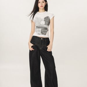 American Style Slim Fit Printed T-Shirt for Women - Beer Team Captain Summer Short Sleeve Top