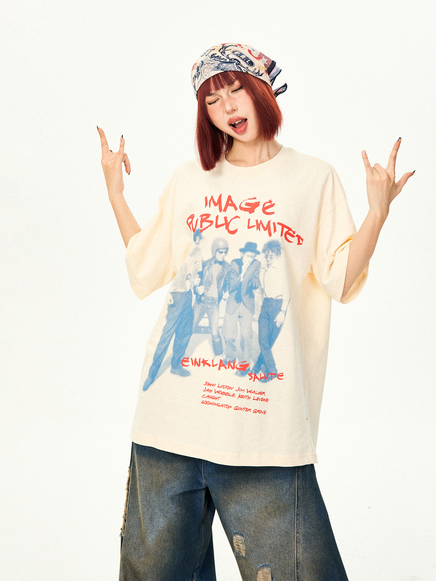 American Vintage Character Print Short Sleeve T-Shirt for Women - Casual Loose Summer Top, Retro 90s Style American Vintage Character Print Short Sleeve T-Shirt for Women - Casual Loose Summer Top, Retro 90s Style