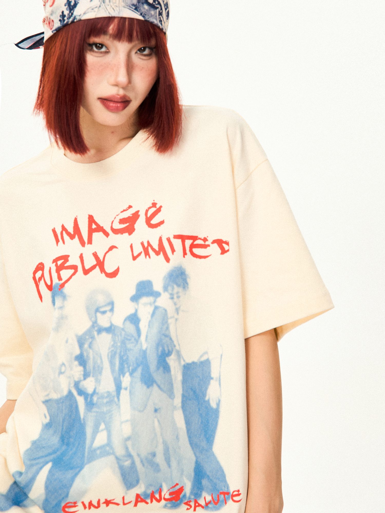 American Vintage Character Print Short Sleeve T-Shirt for Women - Casual Loose Summer Top, Retro 90s Style American Vintage Character Print Short Sleeve T-Shirt for Women - Casual Loose Summer Top, Retro 90s Style