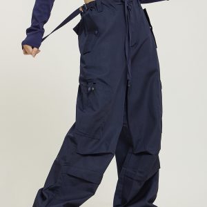 American Vintage Multi-Pocket Loose Straight-Leg Cargo Pants for Men and Women - Casual Paratrooper Style Trousers