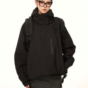 American Vintage Outdoor Windproof Soft Shell Jacket for Women - Casual Spring & Autumn Coat, 2025 Fashion