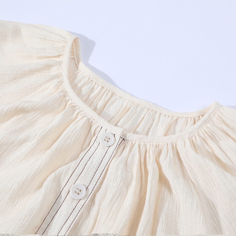 Apricot V-Neck Dress with Waist-Cinching Design, French Style Long Skirt for Beach Vacation, Slimming Effect, Summer Fashion