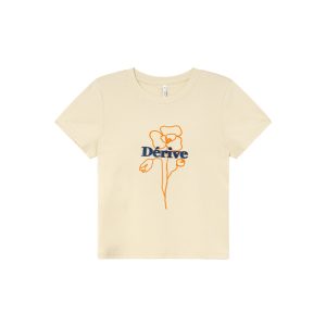 Artistic Towel Embroidery Printed Short Sleeve T-Shirt for Women - Summer Slim Fit Shoulder Top, Casual Chic Style