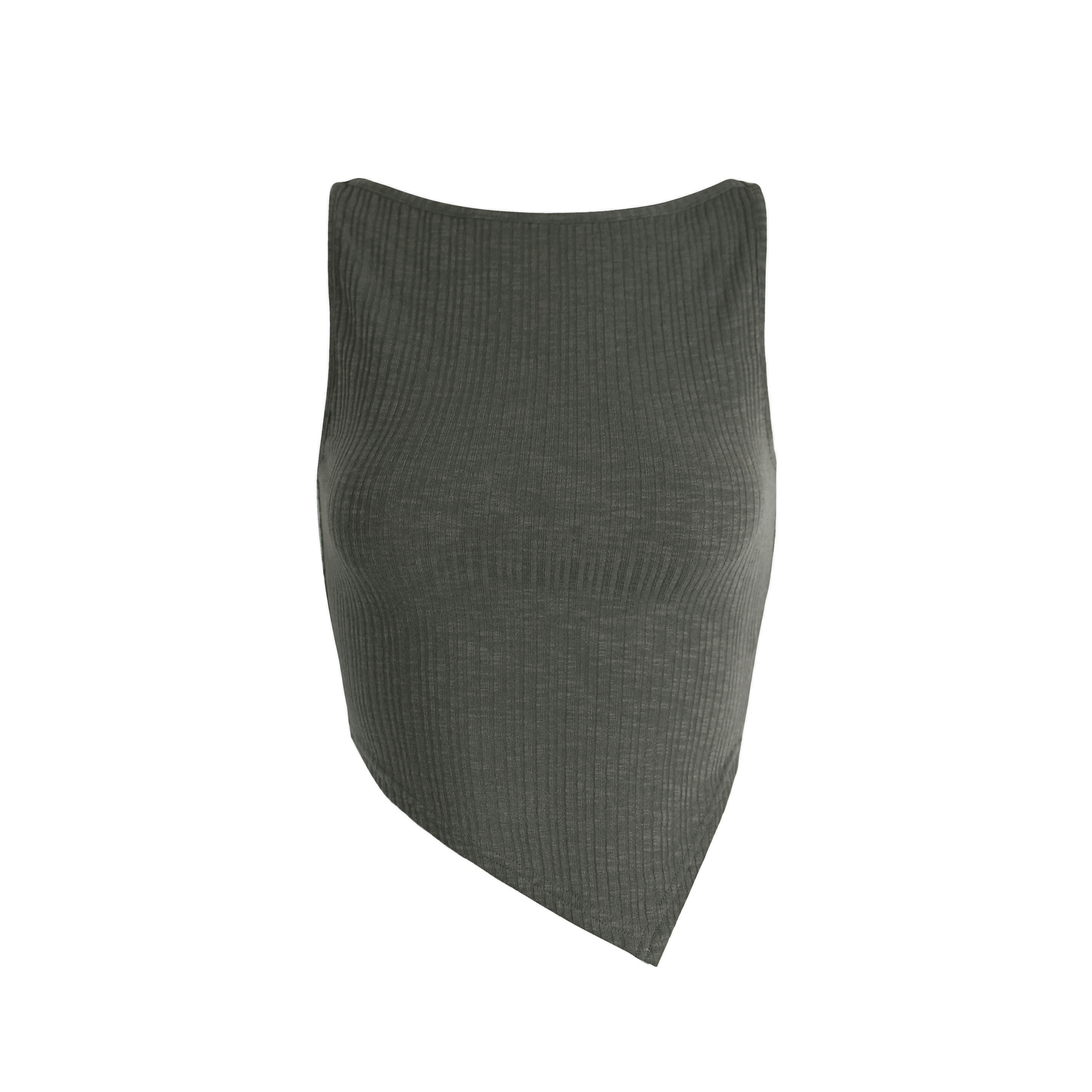 Asymmetrical Fitted Strap Knit Top with Micro透字领 - Trendy Y2K Style for Stylish Layering and Modern Looks Asymmetrical Fitted Strap Knit Top with Micro透字领 - Trendy Y2K Style for Stylish Layering and Modern Looks