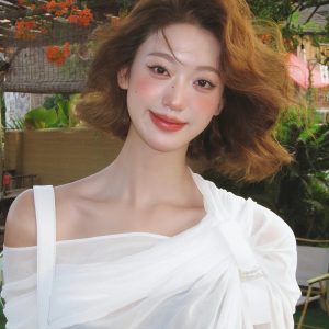 Asymmetrical Ruffled Semi-Transparent Set - Women's Romantic Love Shirt & Skirt Pants - Y2K Style Christmas Outfit