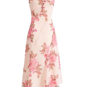 Asymmetrical Shoulder Strap Printed Dress for Women - 2025 Summer Vacation Style, Trendy Long Skirt, Chic French Design