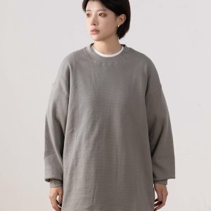 Autumn Minimalist Breathable Waffle Long Sleeve T-Shirt for Men - Loose Fit Round Neck Casual Wear Trend