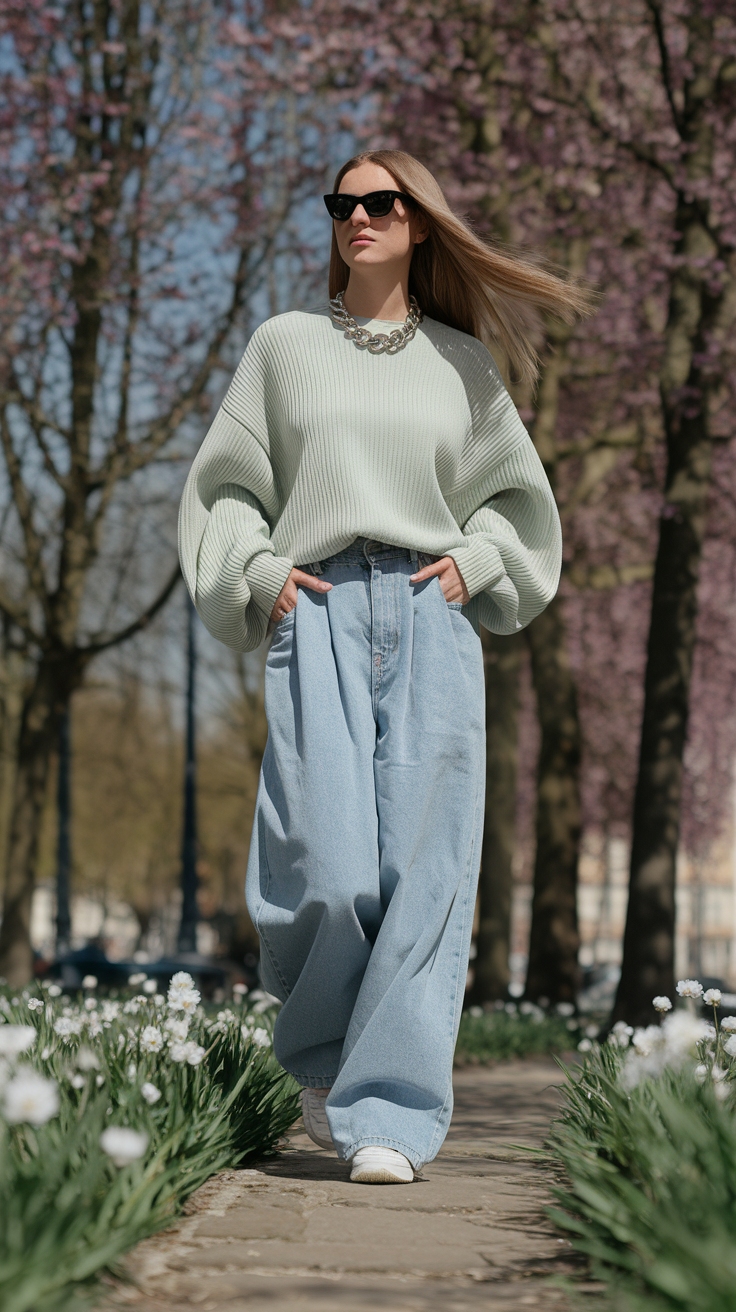 Baggy Jeans Outfit Spring Trends You Can’t Miss outfit idea