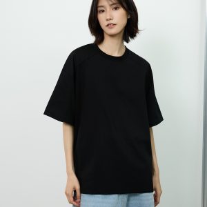 Basic Design Short-Sleeve T-Shirt for Men with Closed Front Shoulder Seam, Loose American Style, Versatile Casual Tee