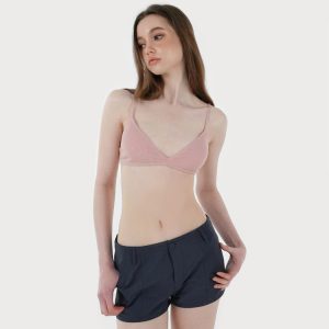 Basic Knitted Bikini with Adjustable Shoulder Straps - Summer Essential Swimwear in Trendy Knit Design