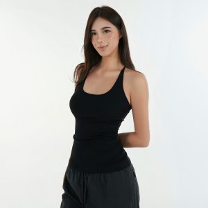 Basic U-Neck Slim Fit Spaghetti Strap Tank Top - Women’s Essential Top, Casual Wear, Layering Piece, Y2K Style