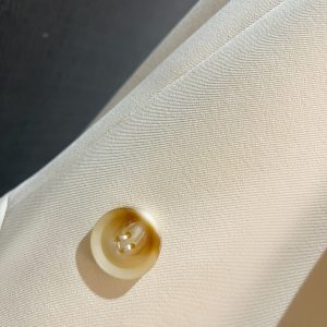 Beige Elegant Blazer Jacket for Women - 2025 Spring Autumn French Professional Style Suit Coat