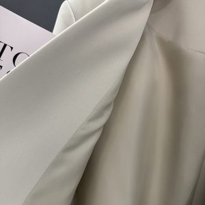 Beige High-End Minimalist Women's Blazer - Draped Fashion Suit Jacket for Stylish Commuting, Spring & Autumn 2025 Collection