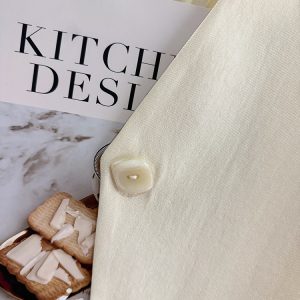 Beige Lightweight V-Neck Thin Jacket for Women - Luxury Acetate Glossy Short Top, 2025 Summer Fashion, Elegant and Stylish