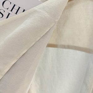 Beige Minimalist Short Sleeve V-Neck Shirt for Women - Versatile Thin Summer Jacket, Exquisite Trendy Top 2025