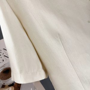 Beige Thin Blazer for Women - Chic Short Summer Jacket, Exquisite Gentlewoman Style 2025