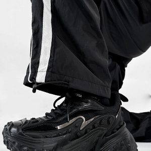 Black Knight Dad Shoes for Men & Women - Trendy Vintage Thick-Soled Height-Increasing Sports Shoes in Paris Street Style