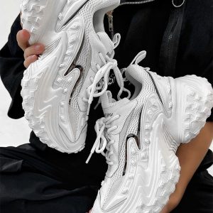 Black Knight Dad Shoes for Men & Women - Trendy Vintage Thick-Soled Height-Increasing Sports Shoes in Paris Street Style