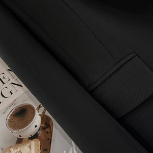 Black Korean Style Slim-Fit Blazer for Women - Chic High-End Professional Small Suit for Spring and Autumn 2025
