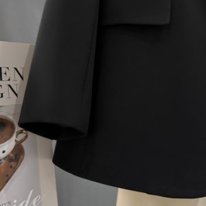 Black Korean Style Slim-Fit Blazer for Women - Chic High-End Professional Small Suit for Spring and Autumn 2025