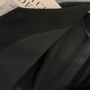 Black Short-Sleeved Blazer for Women, Summer Thin Chanel-Style Jacket, 2025 Y2K Inspired Elegant Outerwear