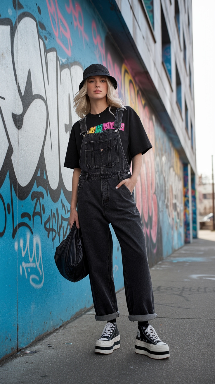 Sleek Black 90s Fashion Outfits for a Modern Edge outfit idea