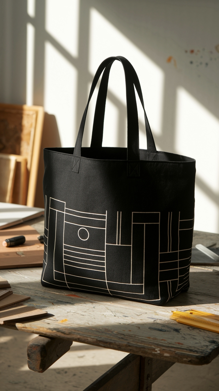 Black Tote Bag Design Ideas for Every Occasion outfit idea