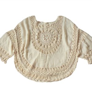 Bohemian Lightweight Sun Protection Top with Hollow Crochet Design for Women - Perfect Vacation Beachwear