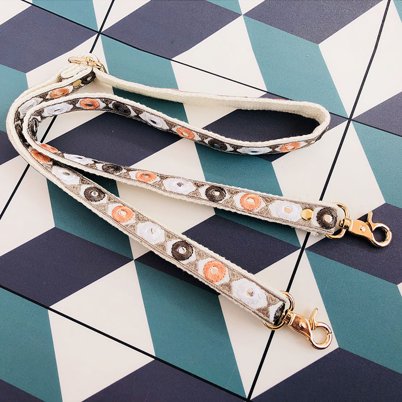 Bohemian Woven Embroidered Shoulder Strap Crossbody Bag - Ethnic Style DIY Adjustable Women's Handbag