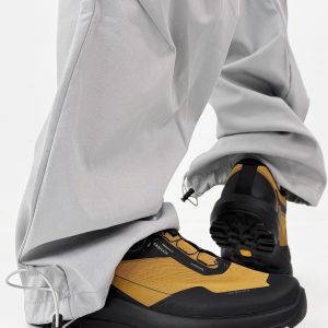 Breathable Black Cushioning Hiking Shoes for Men, Non-Slip Outdoor Walking and Running Commuter Shoes, Comfortable Sports Footwear