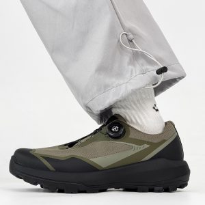 Breathable Black Cushioning Hiking Shoes for Men, Non-Slip Outdoor Walking and Running Commuter Shoes, Comfortable Sports Footwear