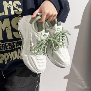 Breathable Mesh Casual Sports Shoes for Men - Summer Soft Sole Height-Increasing Minimalist Dad Sneakers - Popular Little White Shoes