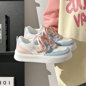 Breathable Mesh Flat Shoes for Women - Trendy Purple Taro Sports Sneakers for Summer 2025, Niche Style