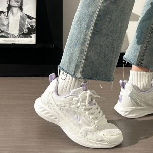 Breathable Mesh Running Sneakers for Women - Lightweight Shock-Absorbing Sports Shoes for Summer 2025, Soft-Soled Couple's Footwear